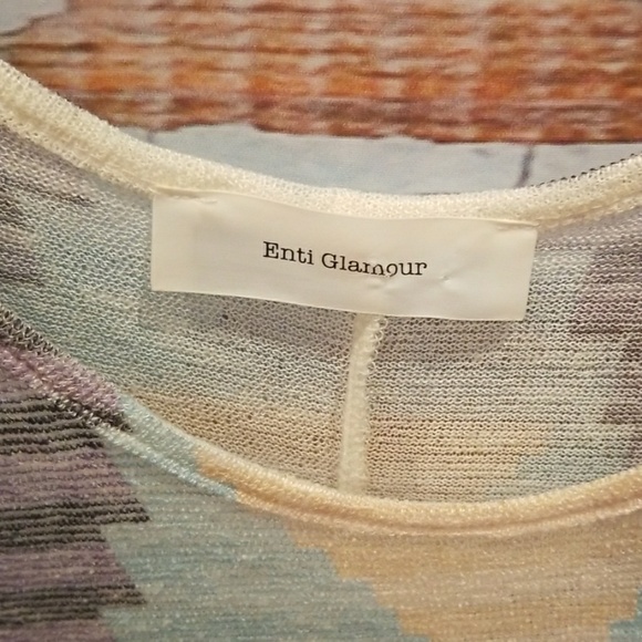 NWOT NEVER WORN Enti Glamour Southwest Tank Top L! - Picture 2 of 5